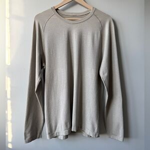 LULULEMON Metal Vent Tech Long Sleeve Training Shirt - Heathered Grey - M